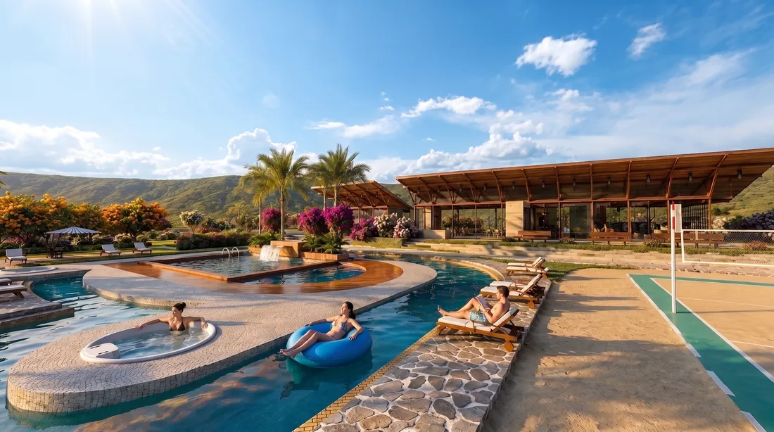 Zona de piscinas